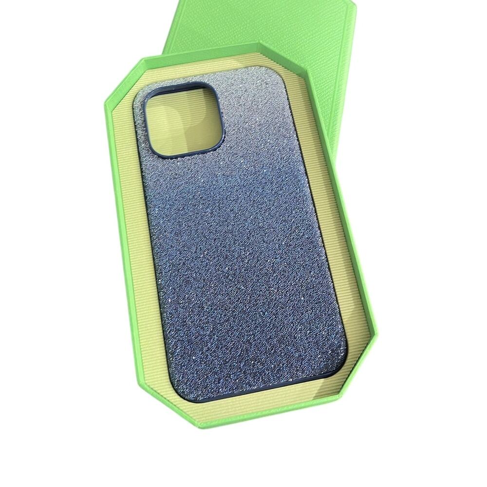 Swarovski High smartphone case Color gradient, iPhone 14 Pro Max Case, Blue